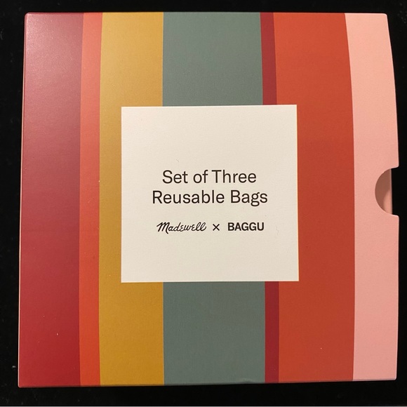 NWT MADEWELL x BAGGU Standard Size Reusable Bags - Limited Edition Patterns bvr - Picture 3 of 7